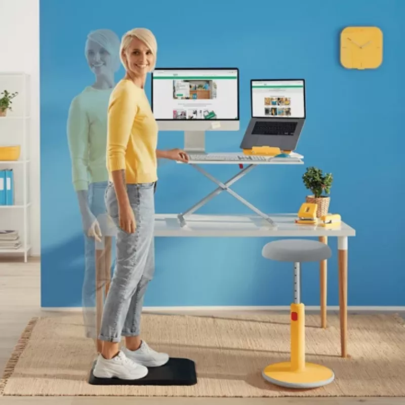 Leitz Ergo Cosy suporte para portátil ajustável, 80 % plástico reciclado