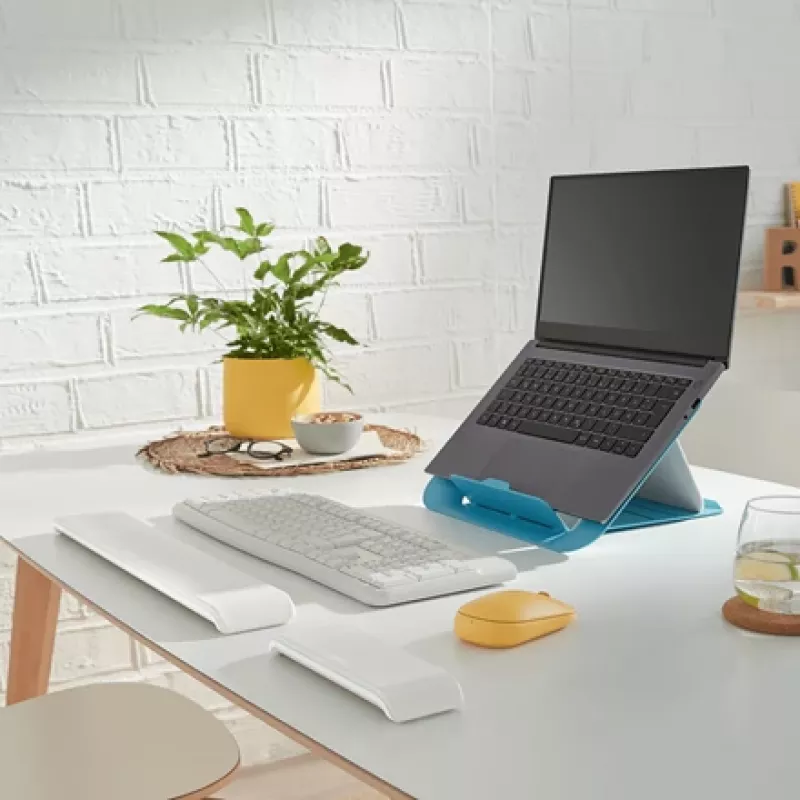 Leitz Ergo Cosy apoio de pulso ajustável para teclado, cinzento, 71 mm, 22 mm, 437 mm, 790 g, 71 x 22 x 437 mm