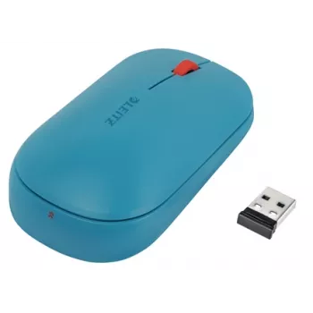 Leitz Cosy rato sem fios, ambidestro, RF Wireless + Bluetooth, 4000 DPI, azul