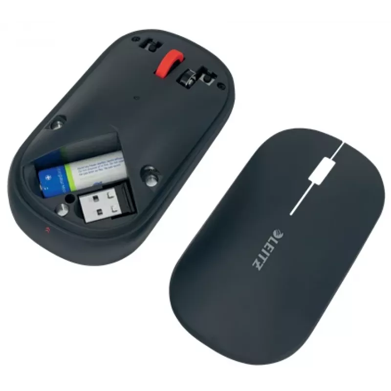 Leitz Cosy rato sem fios, ambidestro, RF Wireless + Bluetooth, 4000 DPI, cinzento