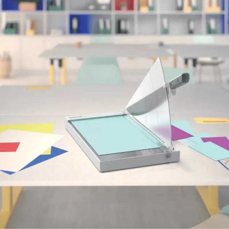 Leitz Precision Office corta-papel A3, 15 folhas, aço inoxidável, A3, 80 g/m², vidro, aço inoxidável, antracite