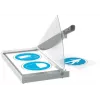 Leitz Precision Office corta-papel A3, 15 folhas, aço inoxidável, A3, 80 g/m², vidro, aço inoxidável, antracite