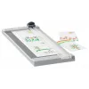 Leitz Precision Home corta-papel A4, 8 folhas, A4, 80 g/m², cinzento, borracha, 153 mm