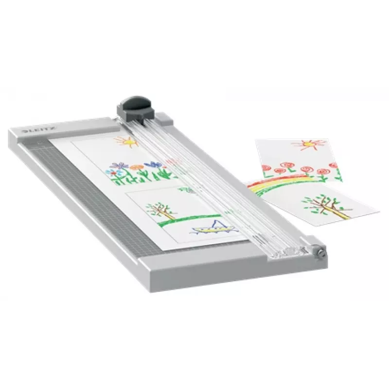 Leitz Precision Home corta-papel A4, 8 folhas, A4, 80 g/m², cinzento, borracha, 153 mm