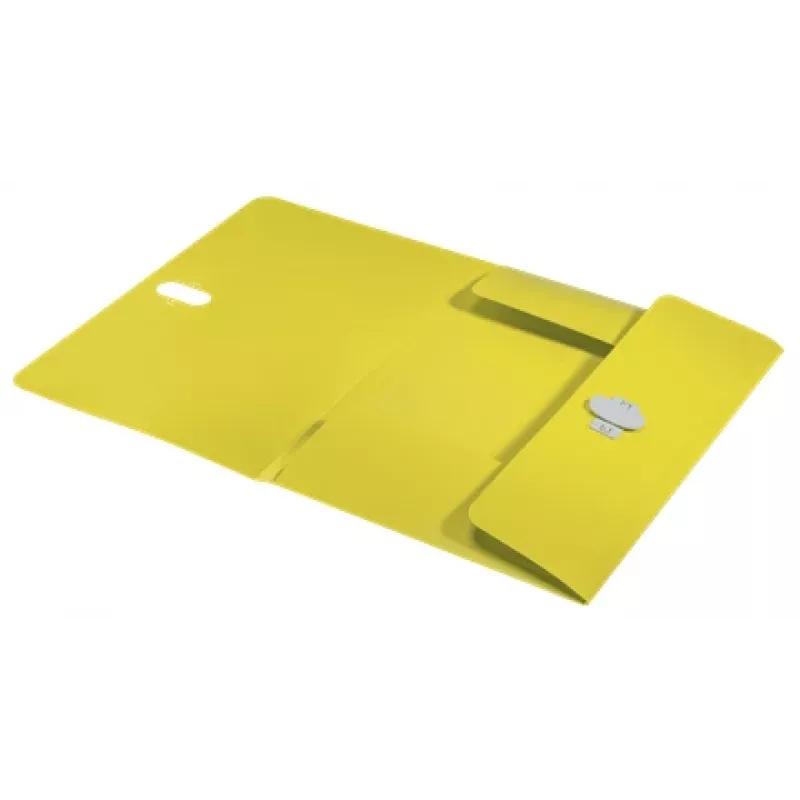 Leitz Recycle pasta com 3 abas, pasta de arquivo, A4, polipropileno (PP), amarelo, horizontal, 150 folhas