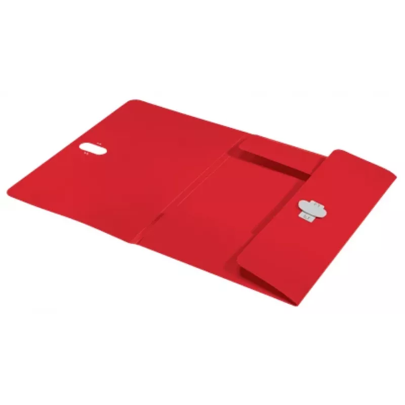 Leitz Recycle pasta com 3 abas, pasta de arquivo, A4, polipropileno (PP), vermelho, horizontal, 150 folhas