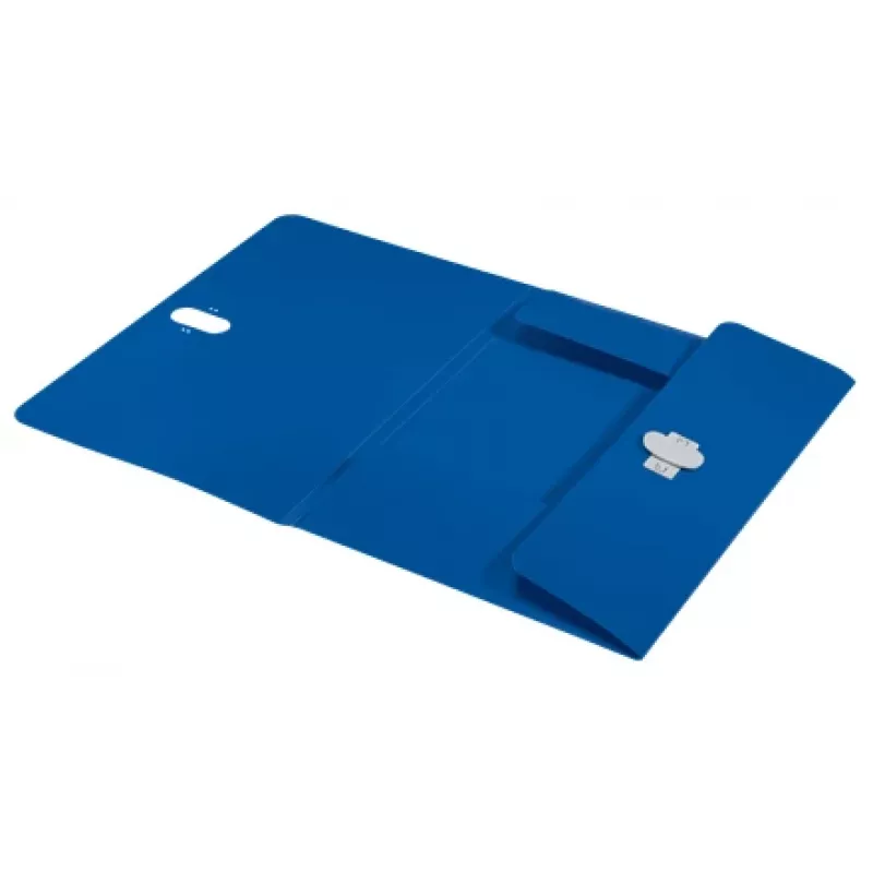Leitz Recycle pasta com 3 abas, pasta de arquivo, A4, polipropileno (PP), azul, horizontal, 150 folhas