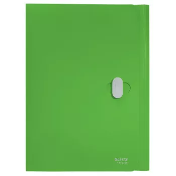 Leitz Recycle pasta com 3 abas, pasta de arquivo, A4, polipropileno (PP), verde, horizontal, 150 folhas