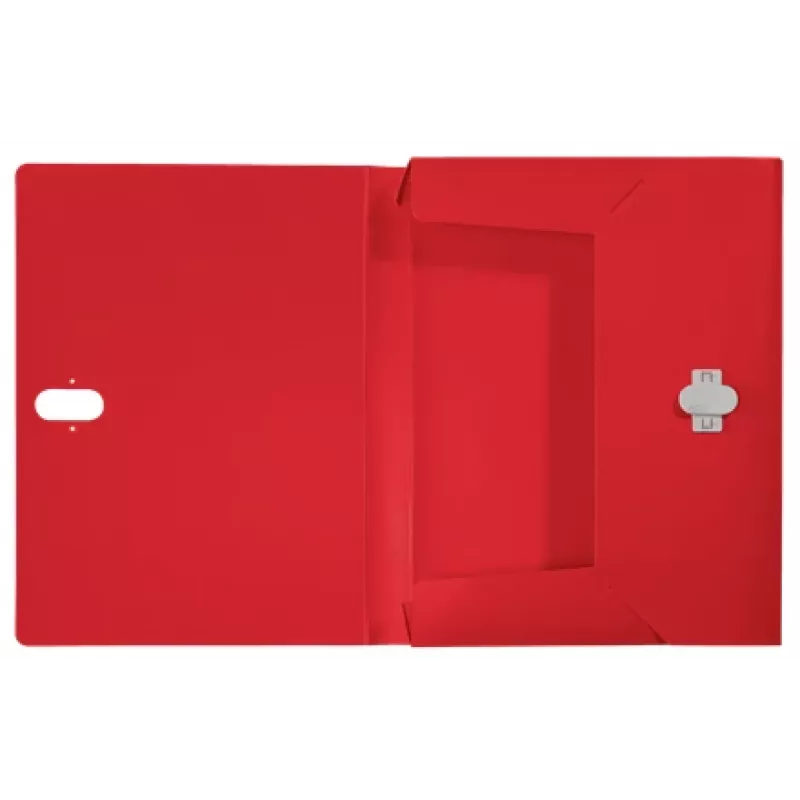 Leitz Recycle caixa de arquivo, dossiê convencional, A4, polipropileno (PP), vermelho, horizontal/vertical, 250 folhas