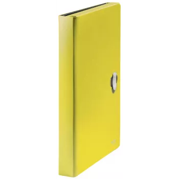 Leitz Recycle pasta de fole extensível, dossiê convencional, A4, polipropileno (PP), amarelo, horizontal, 250 folhas