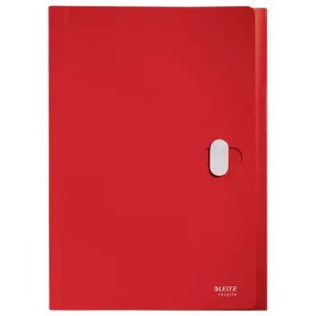 Leitz Recycle pasta de fole extensível, dossiê convencional, A4, polipropileno (PP), vermelho, horizontal, 250 folhas