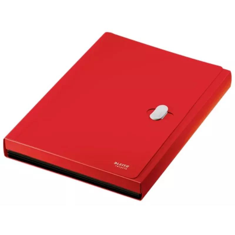 Leitz Recycle pasta de fole extensível, dossiê convencional, A4, polipropileno (PP), vermelho, horizontal, 250 folhas
