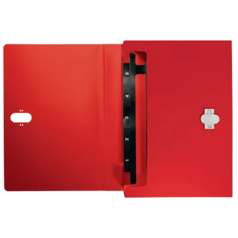 Leitz Recycle pasta de fole extensível, dossiê convencional, A4, polipropileno (PP), vermelho, horizontal, 250 folhas