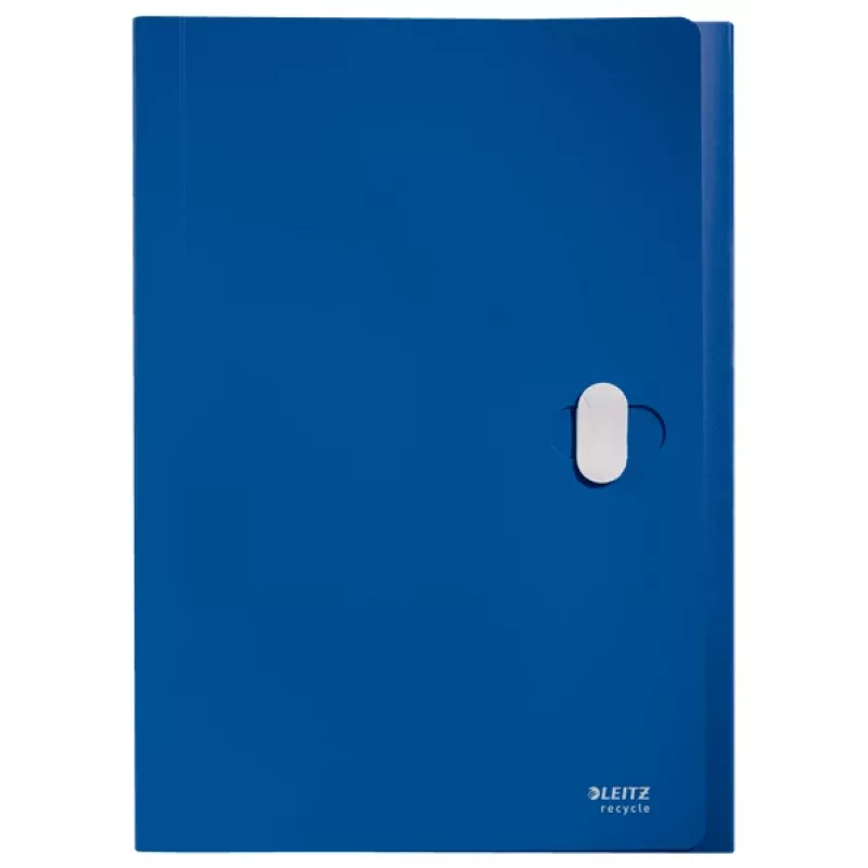 Leitz Recycle pasta de fole extensível, dossiê convencional, A4, polipropileno (PP), azul, horizontal, 250 folhas