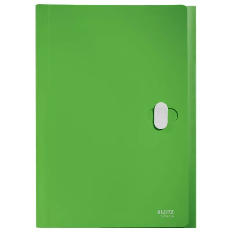 Leitz Recycle pasta de fole extensível, dossiê convencional, A4, polipropileno (PP), verde, horizontal, 250 folhas