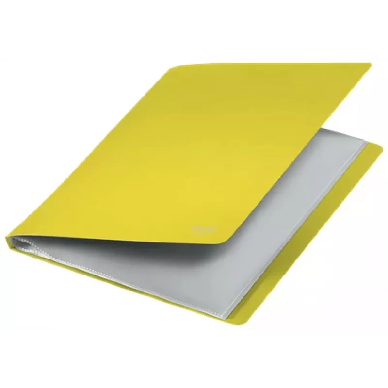 Leitz Recycle livro de apresentação, amarelo, polipropileno (PP), 20 compartimentos, 40 folhas, horizontal/vertical, A4