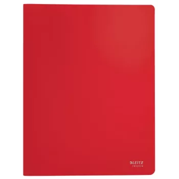 Leitz Recycle livro de apresentação, vermelho, polipropileno (PP), 20 compartimentos, 40 folhas, horizontal/vertical, A4