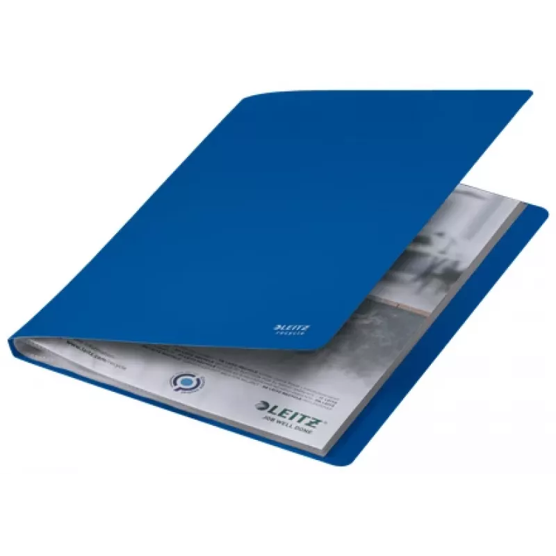 Leitz Recycle livro de apresentação, azul, polipropileno (PP), 20 compartimentos, 40 folhas, horizontal/vertical, A4