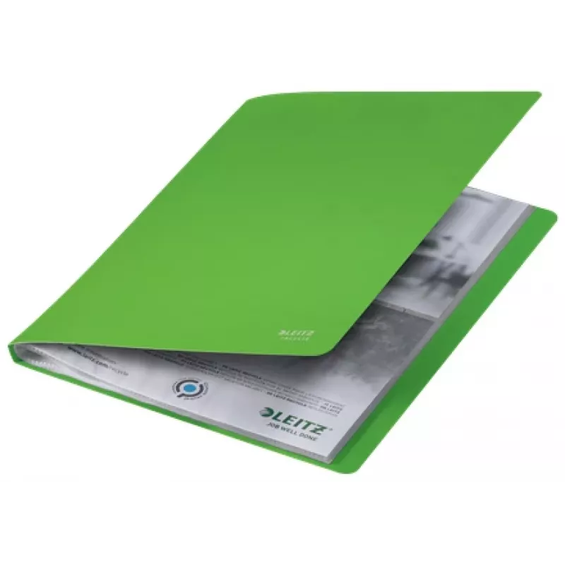 Leitz Recycle livro de apresentação, verde, polipropileno (PP), 20 compartimentos, 40 folhas, horizontal/vertical, A4