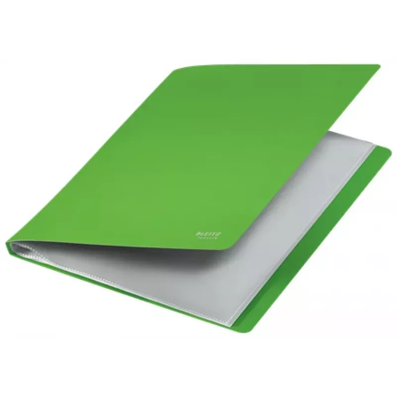 Leitz Recycle livro de apresentação, verde, polipropileno (PP), 20 compartimentos, 40 folhas, horizontal/vertical, A4