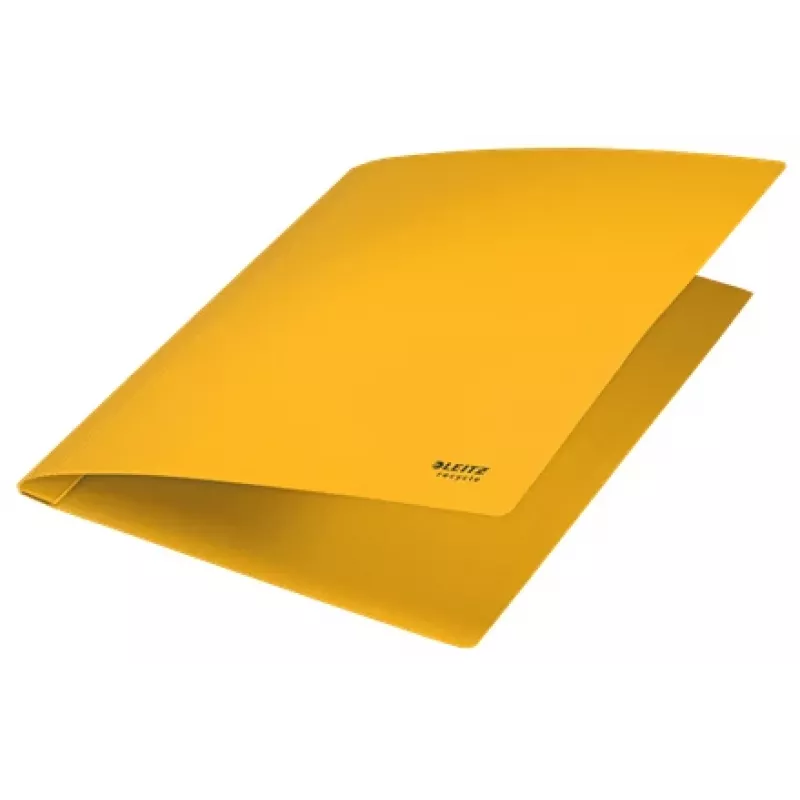 Leitz Recycle Pasta plana de cartão, dossier convencional, A4, cartão, Amarelo, Horizontal/Vertical, 250 folhas