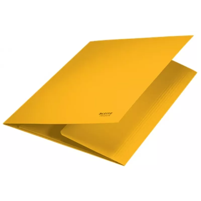 Leitz Recycle Pasta de cartão com 3 abas, pasta convencional, A4, cartão, Amarelo, Horizontal/Vertical, 250 folhas