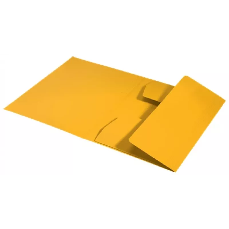 Leitz Recycle Pasta de cartão com 3 abas, pasta convencional, A4, cartão, Amarelo, Horizontal/Vertical, 250 folhas