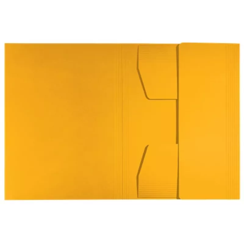 Leitz Recycle Pasta de cartão com 3 abas, pasta convencional, A4, cartão, Amarelo, Horizontal/Vertical, 250 folhas