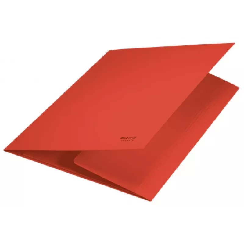Leitz Recycle Pasta de cartão com 3 abas, dossier convencional, A4, cartão, Vermelho, 250 folhas, 80 g/m²