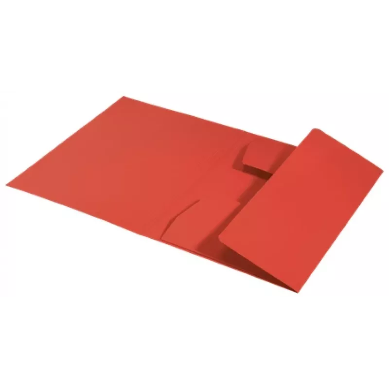 Leitz Recycle Pasta de cartão com 3 abas, dossier convencional, A4, cartão, Vermelho, 250 folhas, 80 g/m²