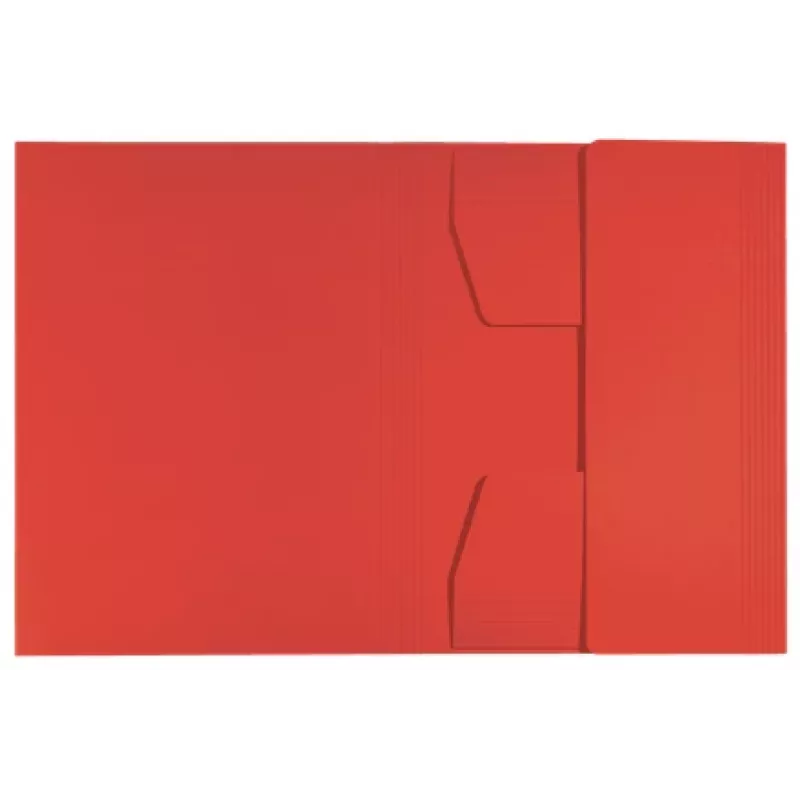 Leitz Recycle Pasta de cartão com 3 abas, dossier convencional, A4, cartão, Vermelho, 250 folhas, 80 g/m²