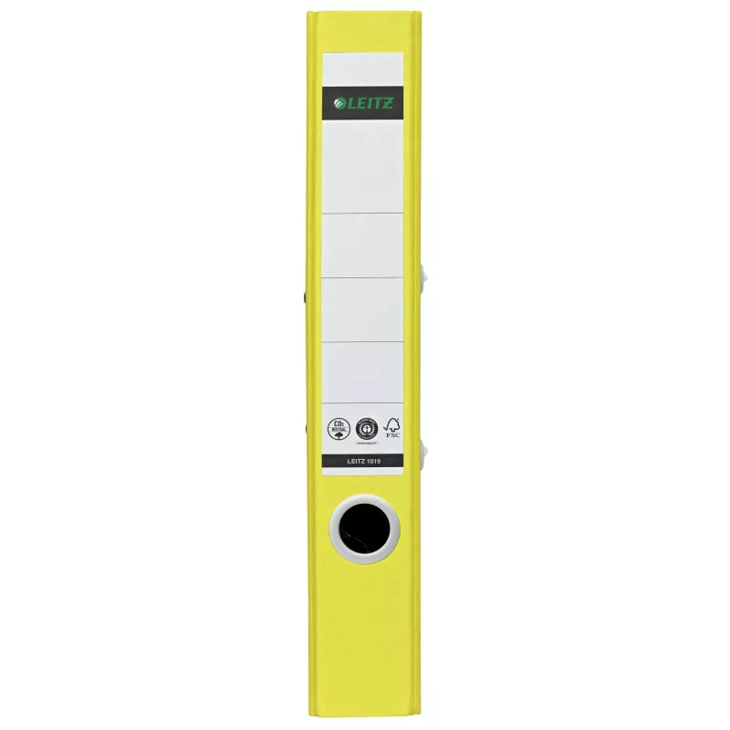 Leitz 180° Dossier de alavanca Recycle, A4, anel redondo, arquivo, cartão, Amarelo, Amarelo
