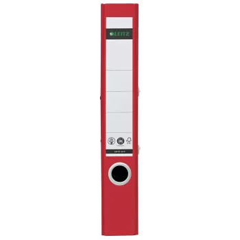 Leitz 180° Dossier Recycle, A4, anel redondo, arquivo, cartão, Vermelho, Vermelho