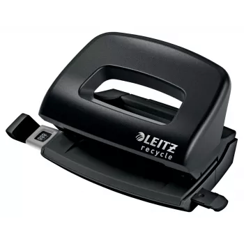Leitz NeXXt Recycle Perfurador mini, 10 folhas, Preto, plástico, 8 cm, 5,5 mm, A4