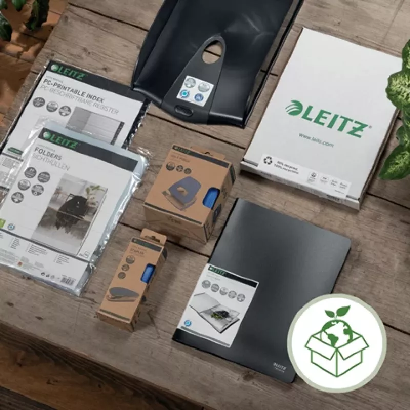 Leitz Recycle Bandeja de correspondência, plástico, Preto, A4+, A4, A4+, 1 gaveta(s), 255 x 70 x 357 mm