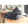 Leitz Fabric Mala de trabalho Hot Desking, tecido, liso, tecido, fecho de correr, unissexo, 465 mm