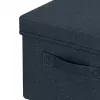 Leitz Caixa de arrumação de tecido com tampa, média, pack de 2, caixa de arrumação, Azul, retangular, tecido, monocolor, tecido
