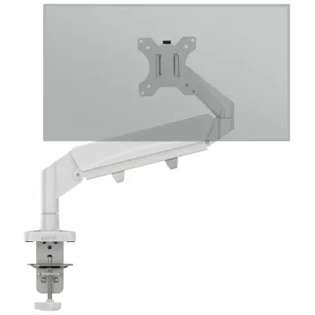 Leitz Ergo Braço de monitor único poupa-espaço, morsa/passagem de mesa, 9 kg, 43,2 cm (17