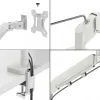 Leitz Ergo Braço duplo para monitor e portátil poupa-espaço, morsa/passagem de mesa, 9 kg, 33 cm (13