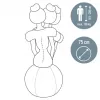 Leitz Ergo Bola de assento ativa com função de paragem 65 cm, Cinzento, tamanho normal, 150 kg, adultos, adulto, TÜV