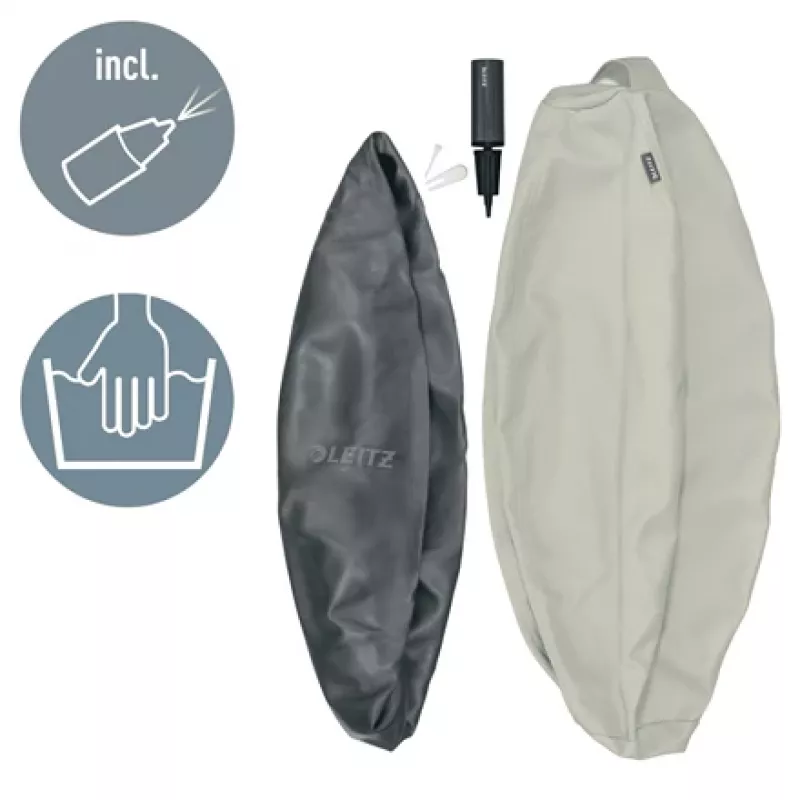 Leitz Ergo Bola de assento ativa com função de paragem 65 cm, Cinzento, tamanho normal, 150 kg, adultos, adulto, TÜV