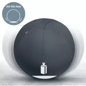 Leitz Ergo Bola de assento ativa com função de paragem 65 cm, Cinzento, tamanho normal, 150 kg, TÜV, 65 cm, 2,87 kg