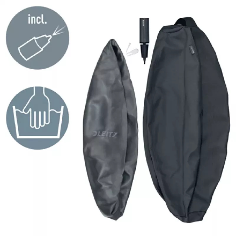 Leitz Ergo Bola de assento ativa com função de paragem 65 cm, Cinzento, tamanho normal, 150 kg, TÜV, 65 cm, 2,87 kg
