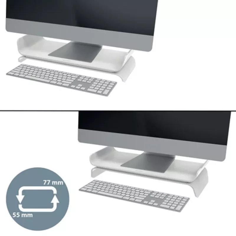 Leitz Ergo Suporte de monitor ajustável, autónomo, 68,6 cm (27