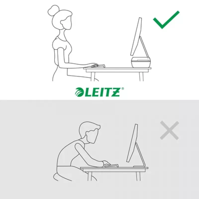 Leitz Ergo Suporte de monitor ajustável, autónomo, 68,6 cm (27