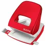 Leitz Perfurador WOW 5008 metal 2 furos / 30 folhas, 30 folhas, vermelho, branco, metal, 8 cm, 5,5 mm, A6
