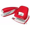 Leitz Perfurador WOW 5008 metal 2 furos / 30 folhas, 30 folhas, vermelho, branco, metal, 8 cm, 5,5 mm, A6