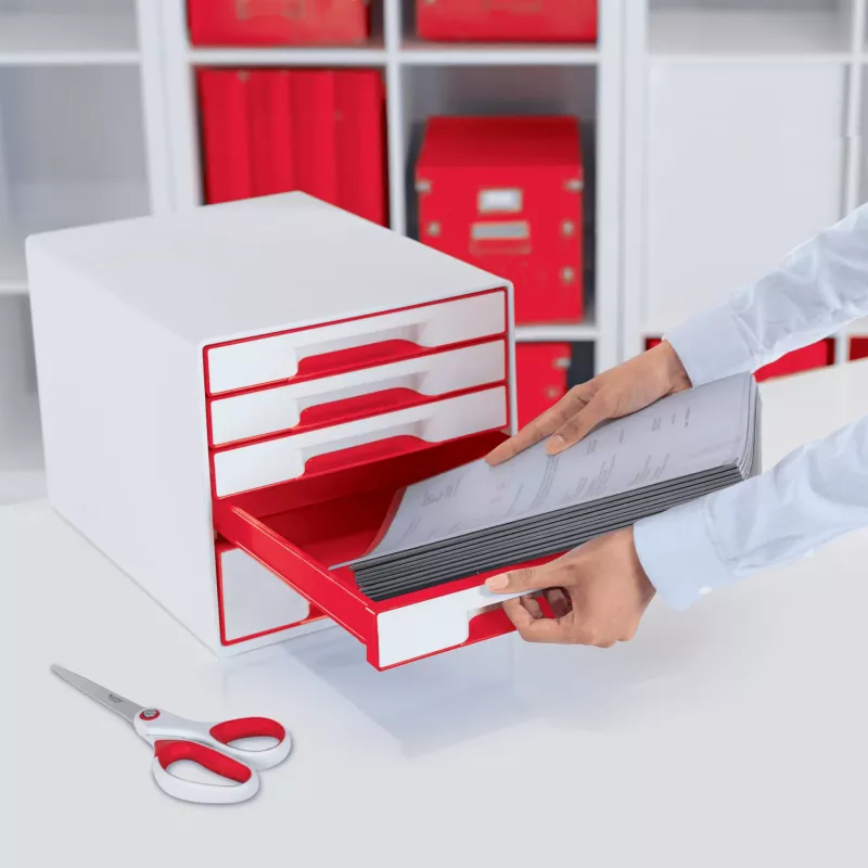 Leitz Gaveteiro WOW Cube 5 gavetas, 5 gaveta(s), plástico, 270 mm, 287 mm, 363 mm, 3,59 kg