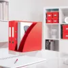 Leitz Porta-revistas WOW, vermelho, plástico, A4, 75 mm, 258 mm, 312 mm