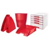 Leitz Porta-revistas WOW, vermelho, plástico, A4, 75 mm, 258 mm, 312 mm